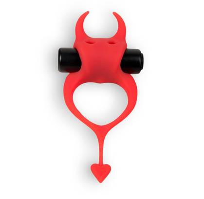 Adrien Lastic Devol Cock Ring with Vibration Red