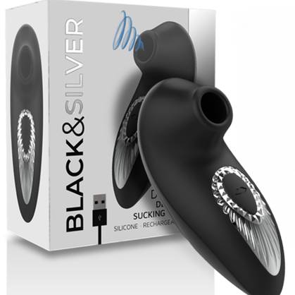 Drake Deluxe Silicone Black&silver Stimulator