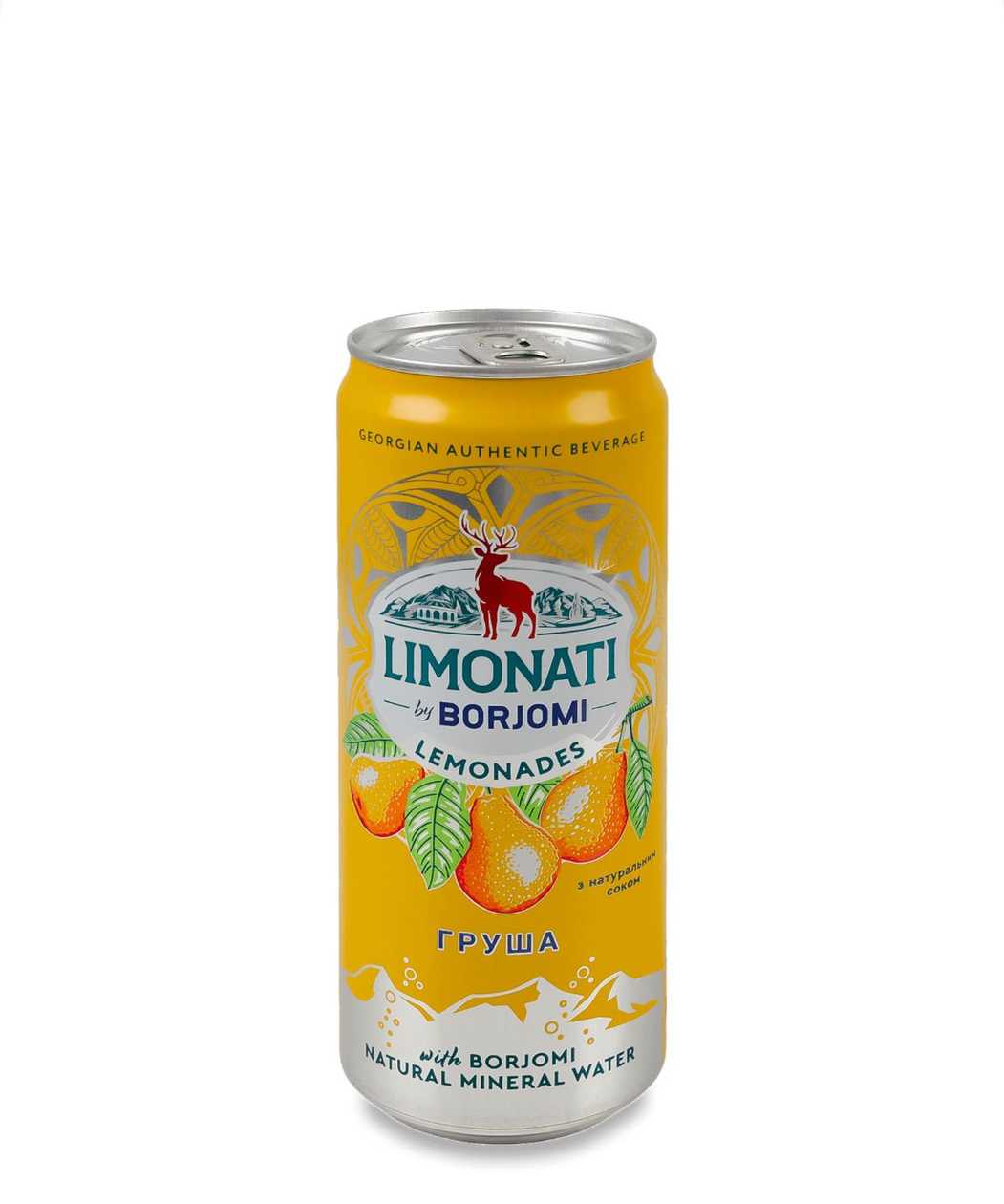 Лімонаті від Боржомі 0,33 (з/б) Груша