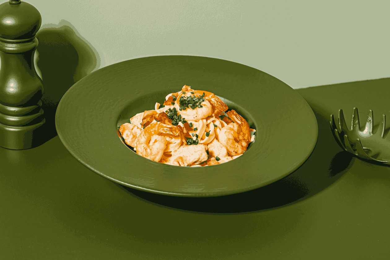 Tagliatelle cu Pui si Creveti 400gr