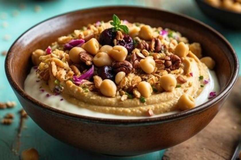 Simple Fatteh hummus