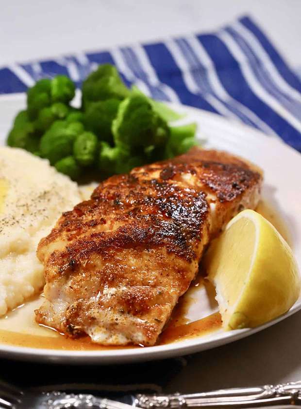 Grilled Grouper Fish Fillet