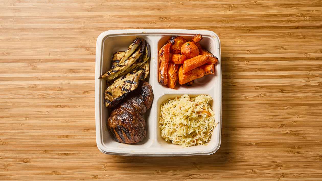 Eggplant Steak & Portobello Mushrooms