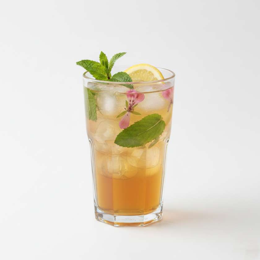 Organic Iced Tea with Peppermint & Geranium