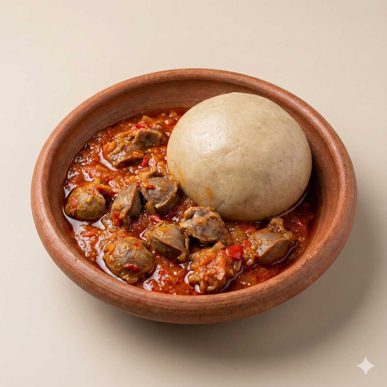 banku and gizzard stew