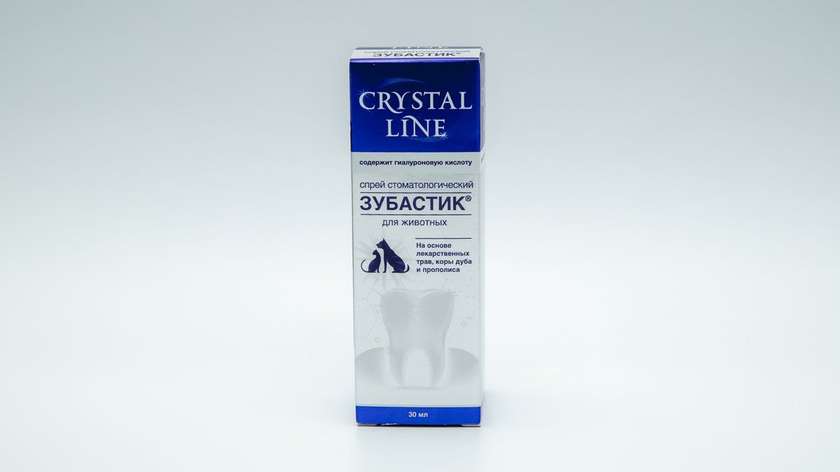 Crystal Line Zubastik Gum and Teeth Spray for Dogs and Cats