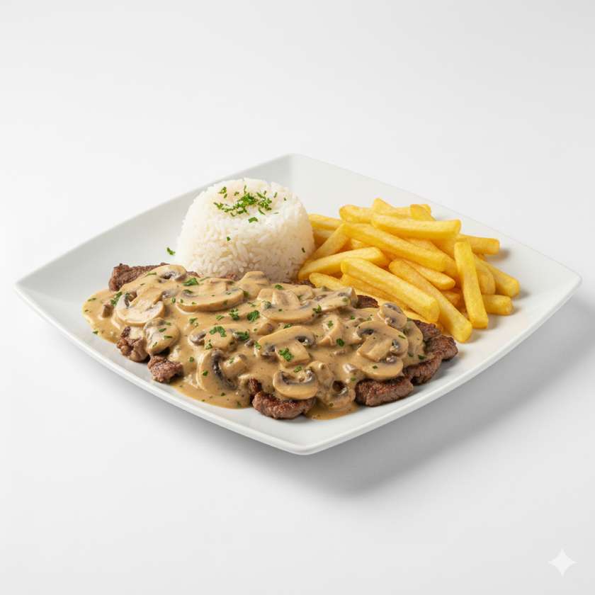 Bifinhos a Champignon 1 Pessoa