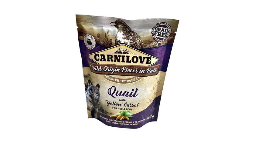 Carnilove Pate with Quail and Carrot for Dogs 300gr