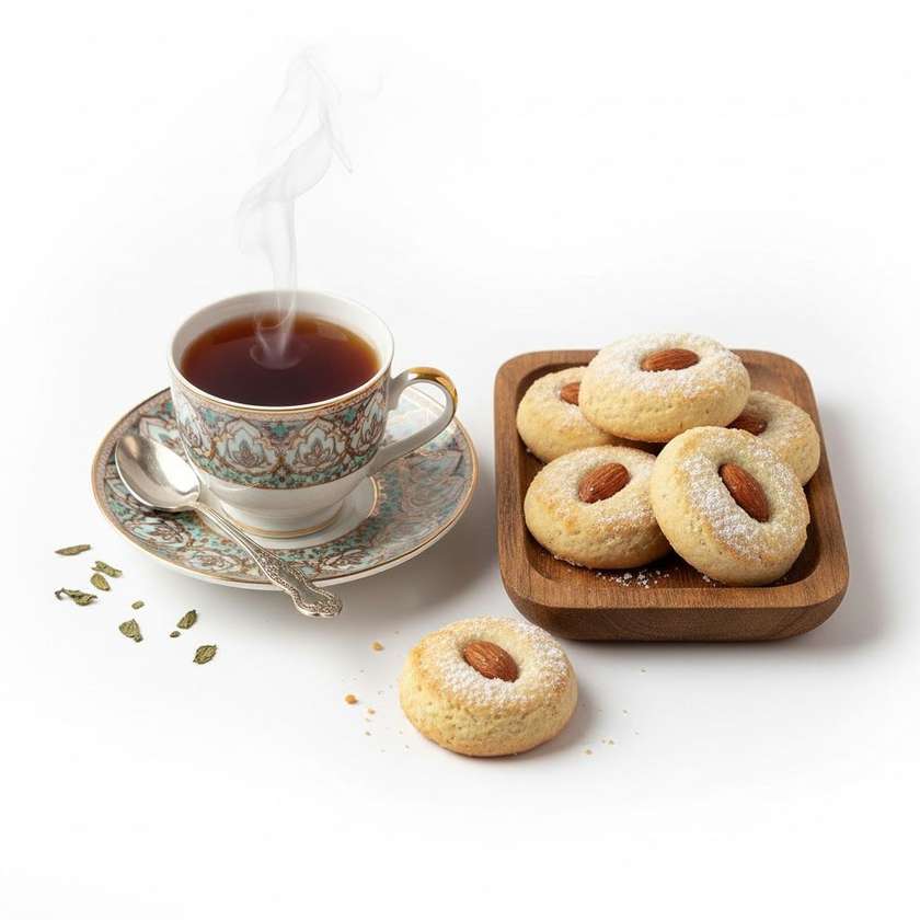 Cup of Tea with Cookies