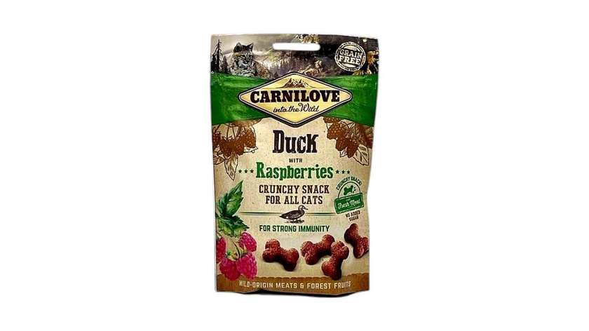 Carnilove Duck and Raspberry Cookies for Cats 50gr