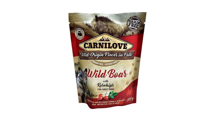 Carnilove Wild Boar and Rosehip Stew for Dogs 300gr