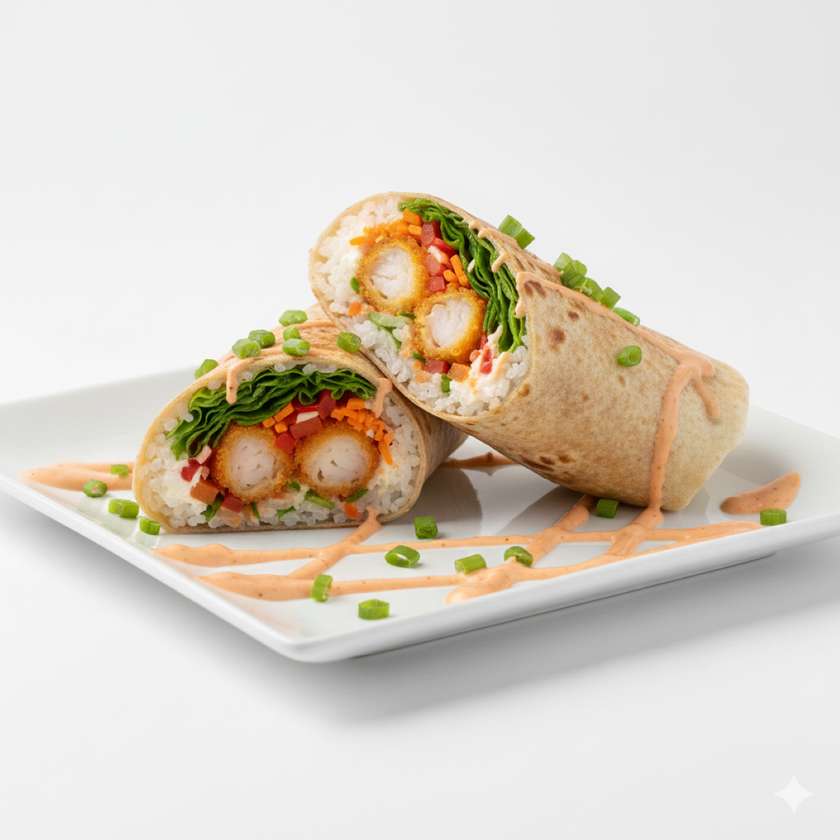 Hot Shrimps Burrito
