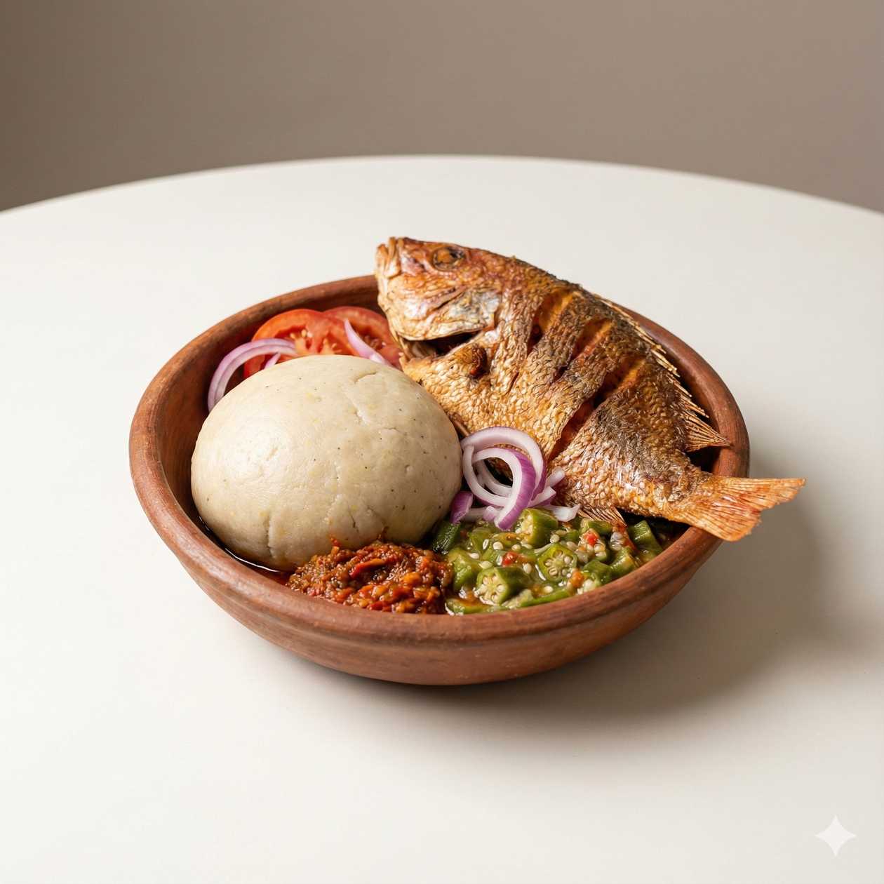 Banku and Red Fish full