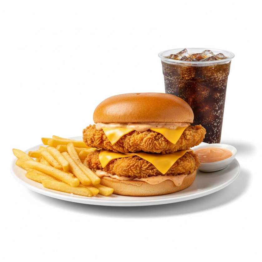 Crispy Chicken Burger Menu