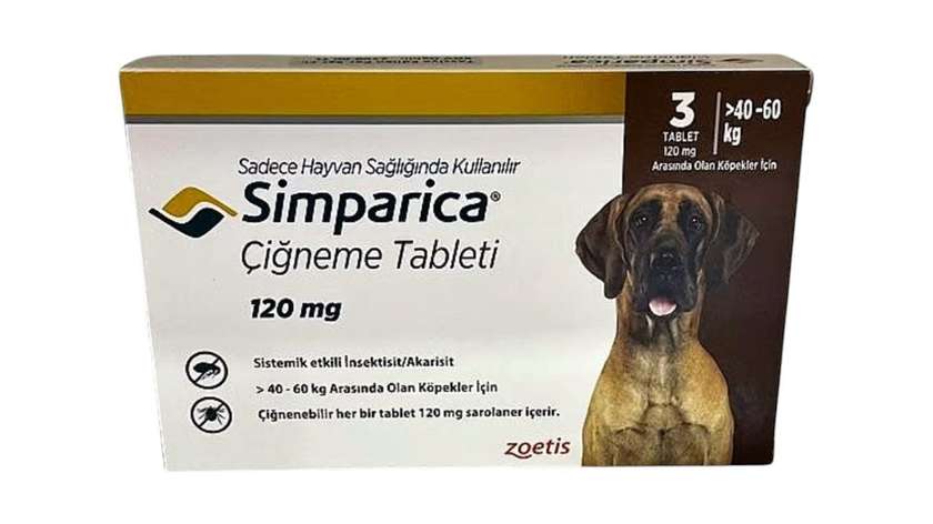 Simparica Flea, Tick, and Mite Treatment for Dogs 40-60 kg (1 tablet)