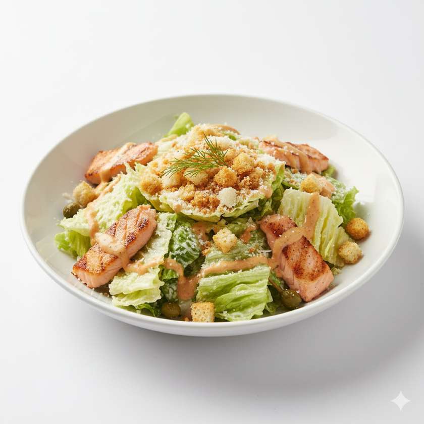 Caesar with Salmon