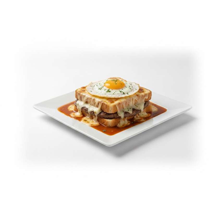 Francesinha com Batata ou Ovo