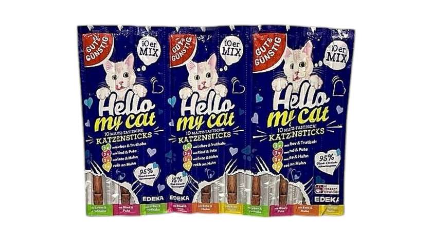 Helloo My Cat Sausage Meat Mix for Cats 5 Pieces