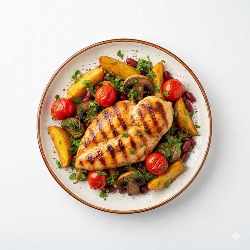 Grilled Chicken with Vegetables