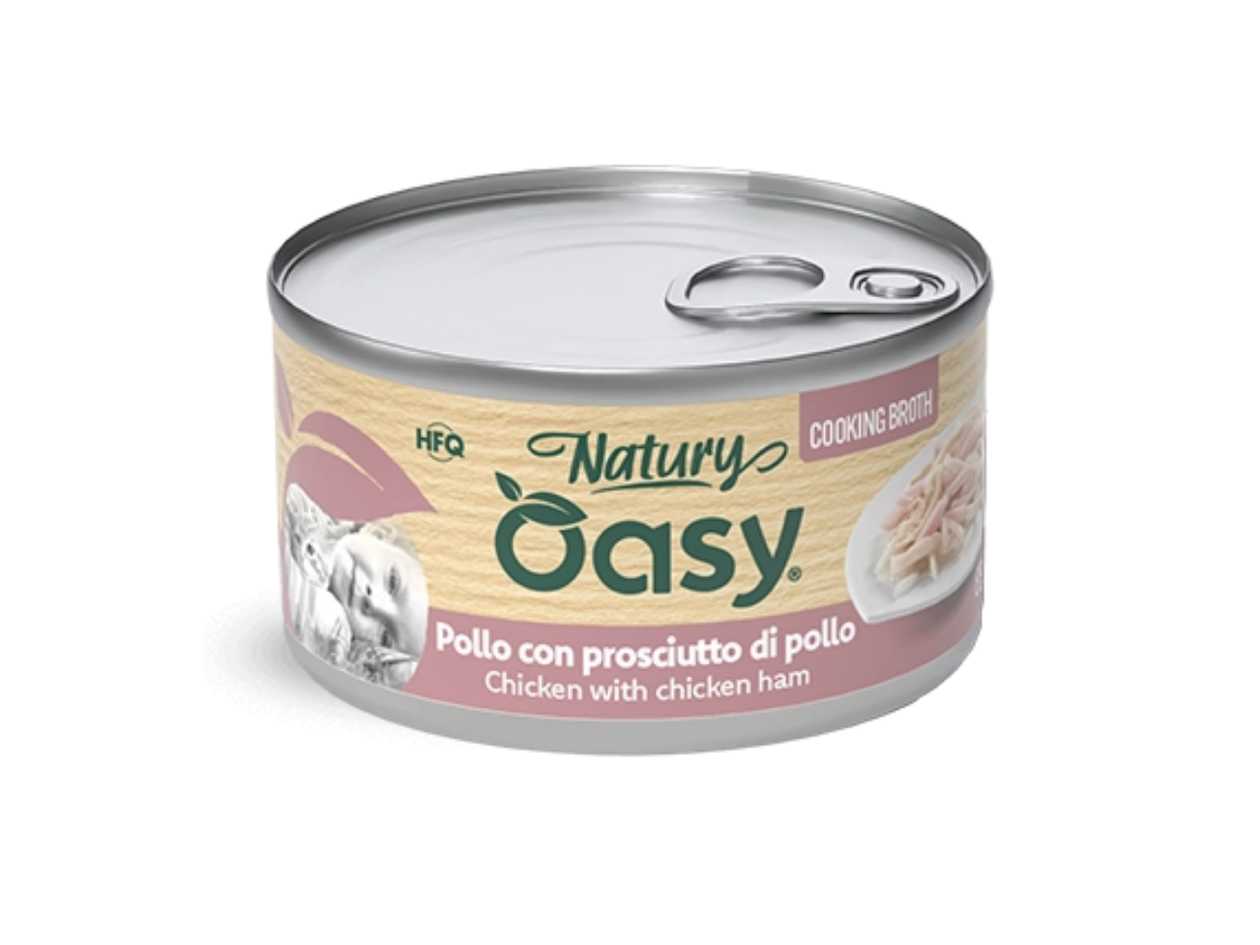 Oasy Natury Chicken with Chicken Ham - Cooking Broth 85g