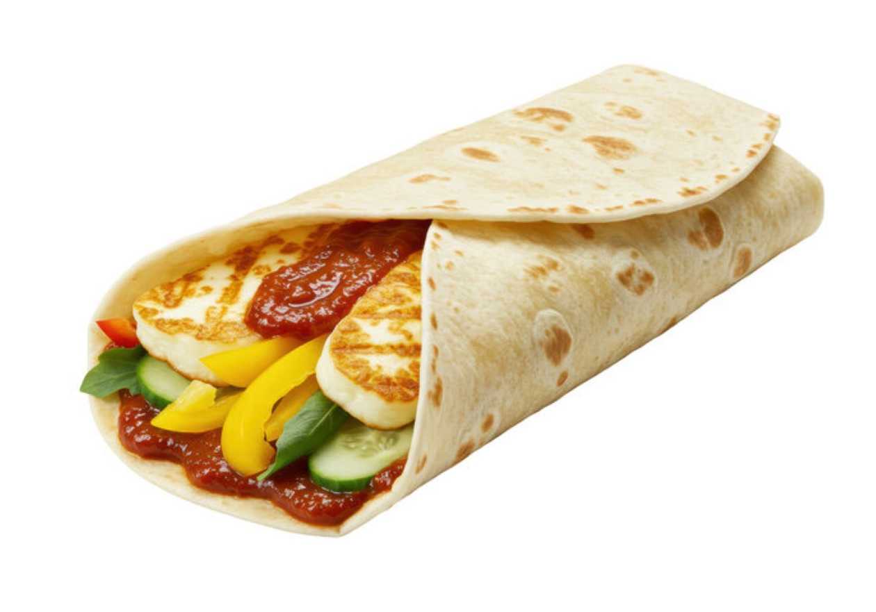 Halloumi In Flatbread