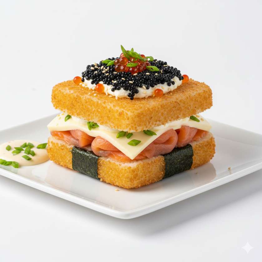 Samurai Sushi Burger Luxe Salmon
