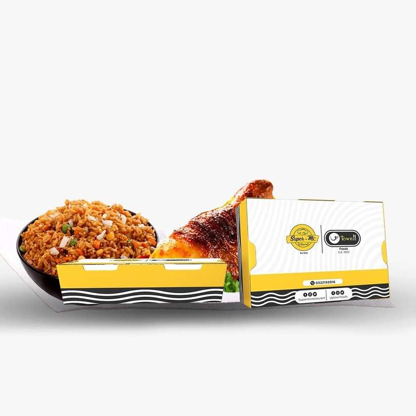 1pc Drumstick with Fried Rice or Jollof Rice