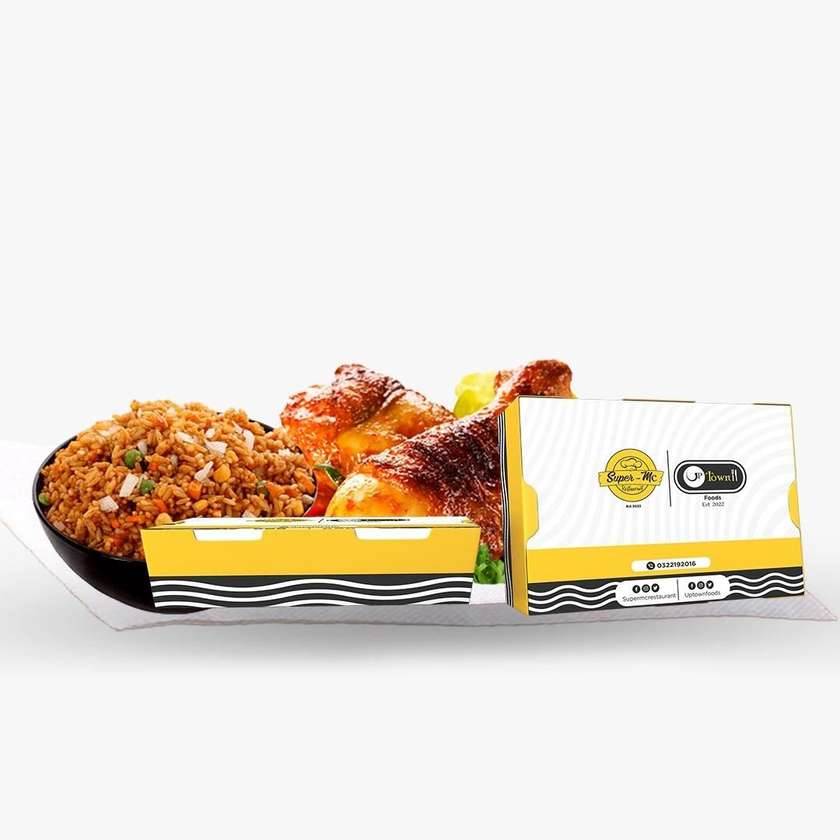 2pcs Drumstick with Fried Rice or Jollof Rice plus Free coke or Fanta