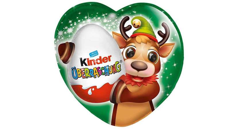 Kinder Schokolade Hohlfigur Herz mit Überraschung