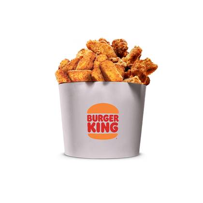Bucket Asas de Frango (x8) + Chicken Nuggets x10