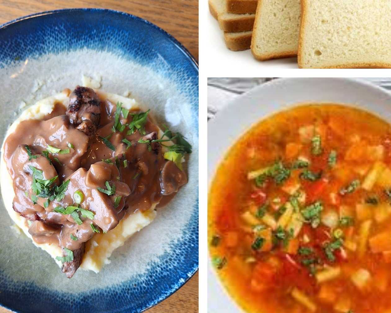 Meniu Ciorba de legume + Muschiulet de Porc gratar cu sos brun si piure + Apa plata CADOU