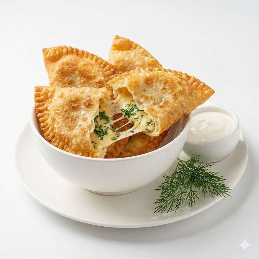 Čebureky se sýrem a bylinkami