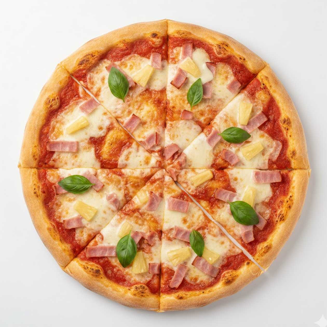 Ham and Pineapple Pizza 24 Centimeters