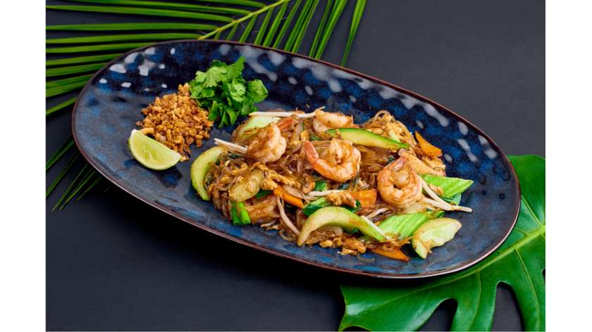 Soya Noodles z Krewetkami