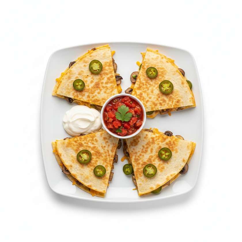 Mushroom Quesadilla