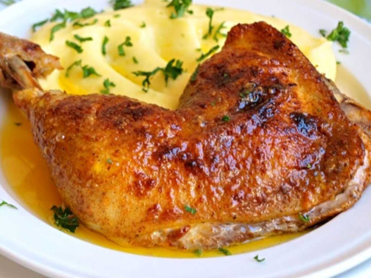 M2 Polévka + Kuře, kaše