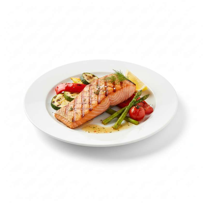 Grilled salmon fillet 200g