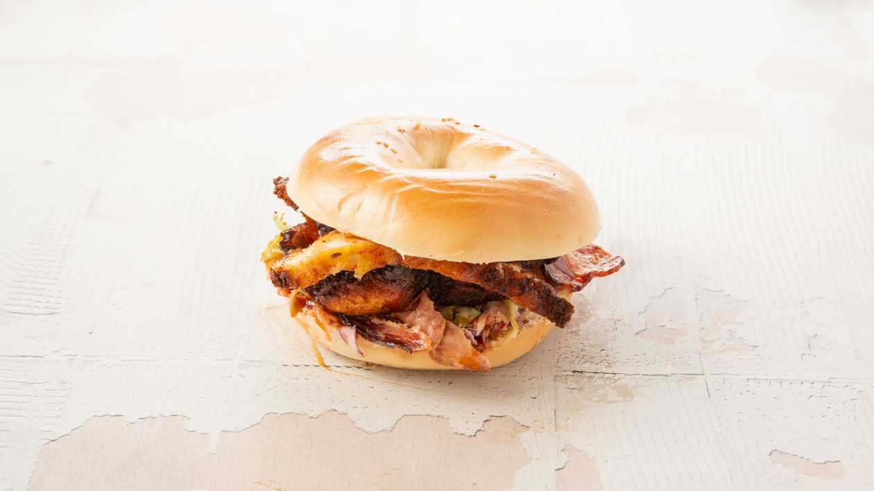 Chicken Katsu Bagel
