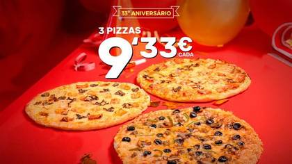 3 Pizzas 9,33€