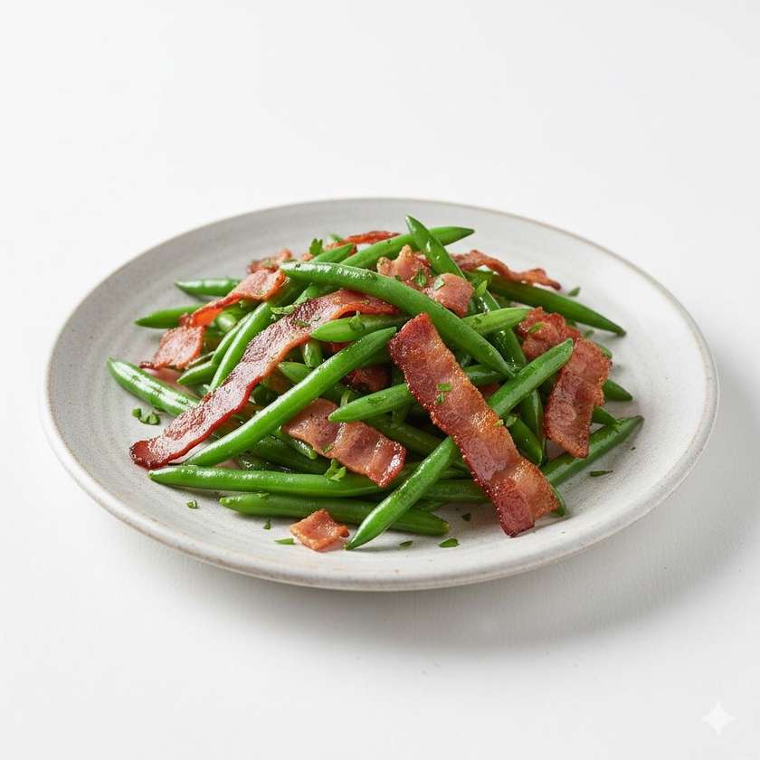 Green beans with bacon