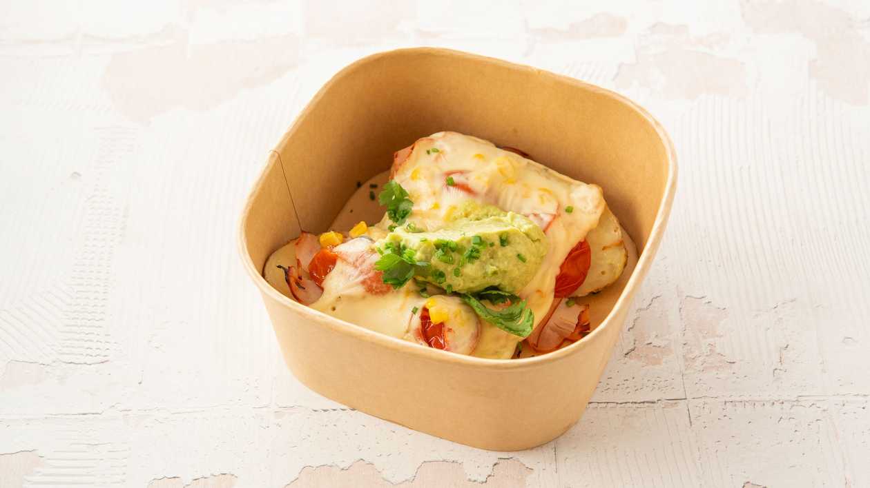 Turkey corn jacket potato