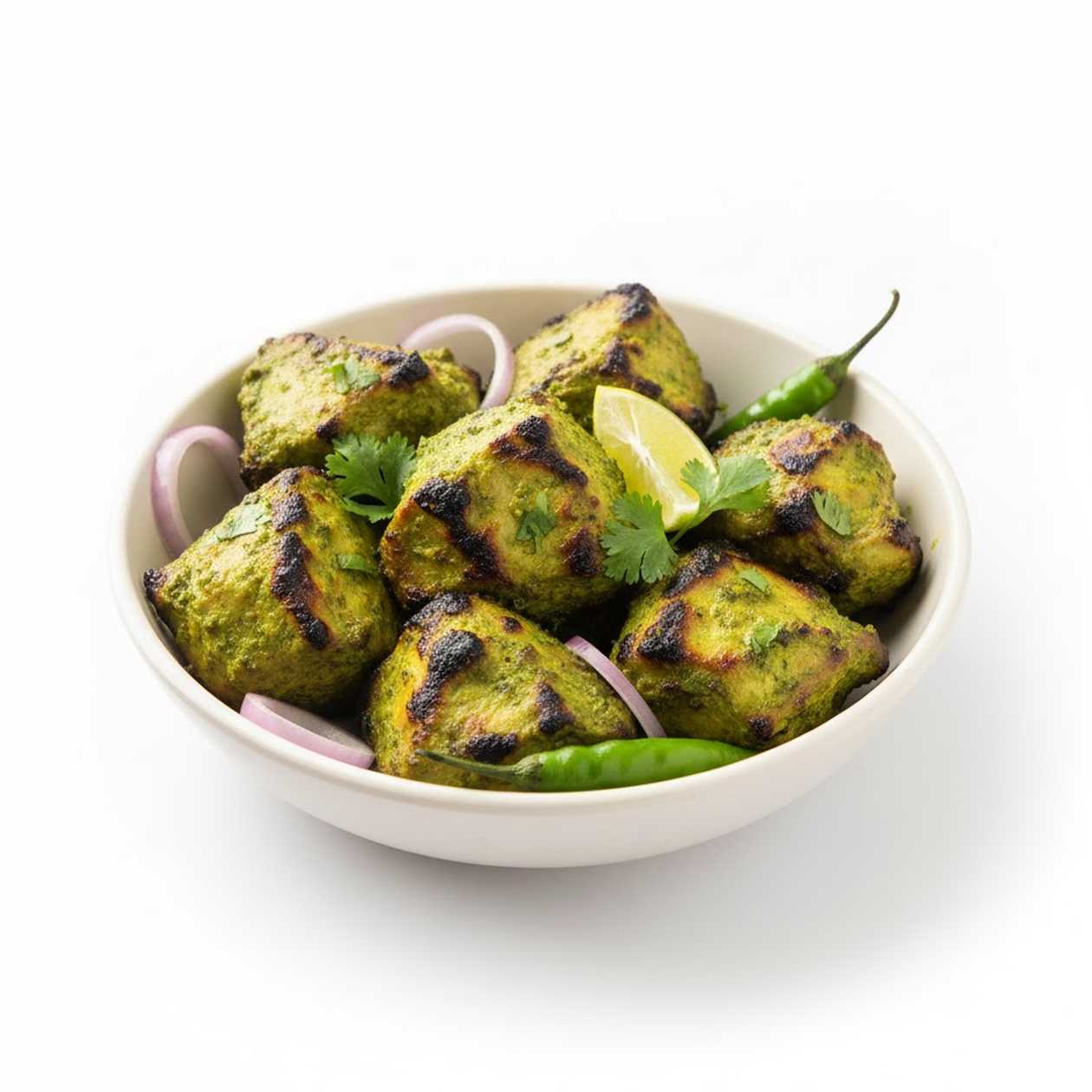 Hariyali Chicken Tikka (Boneless)