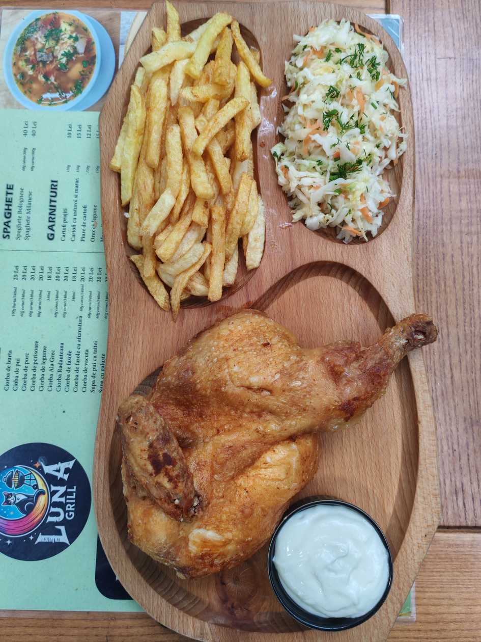 Half Fried Chicken Cooked in Lard