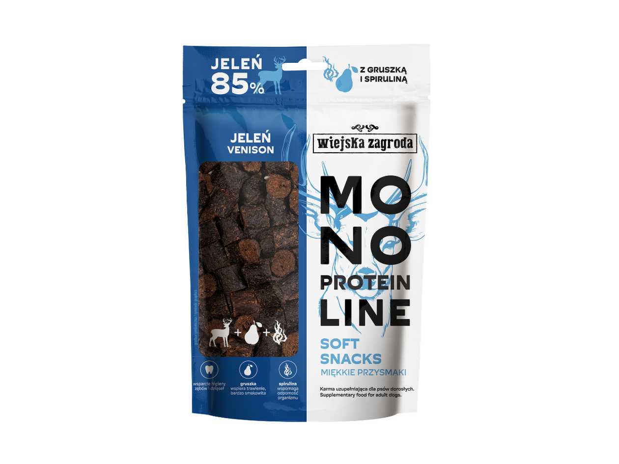 Wiejska Zagroda Monoprotein Soft Dog Treats - Venison 115g