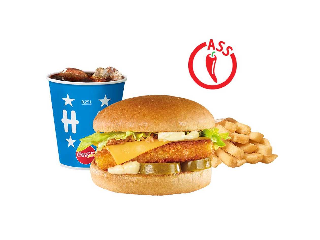 Fish Fillet Burger large meal