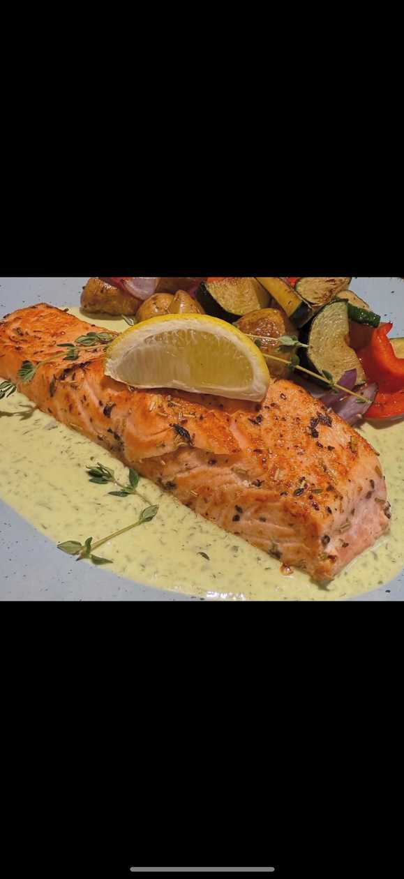 Steak z norského lososa na grilu