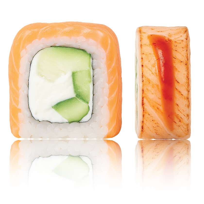 "FLAMED PHILA" kaburi maki 8 pcs.