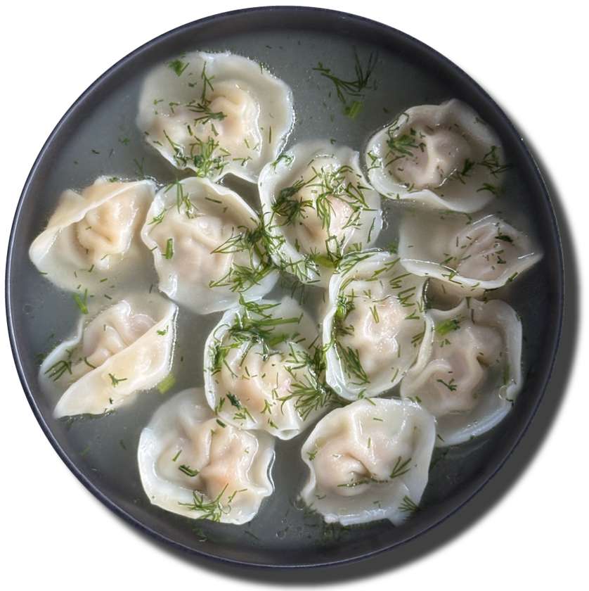 "DUMPLING" soup