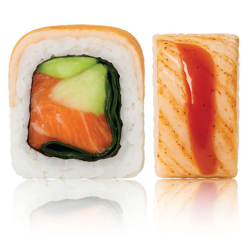 "HOT SALMON" kaburi maki 8 pcs