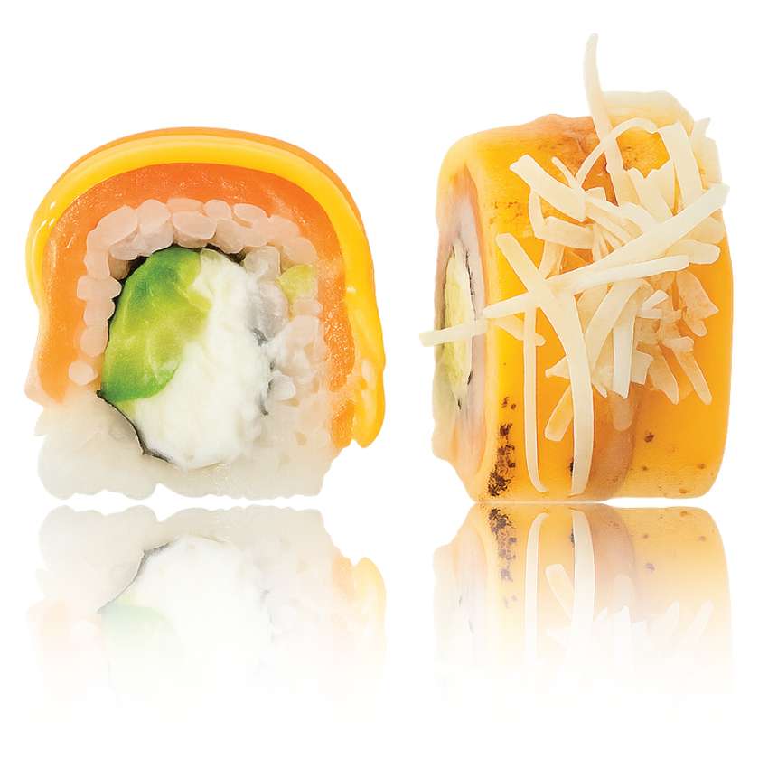 "3 Cheese" kaburi maki 8 pcs. NEW!!!